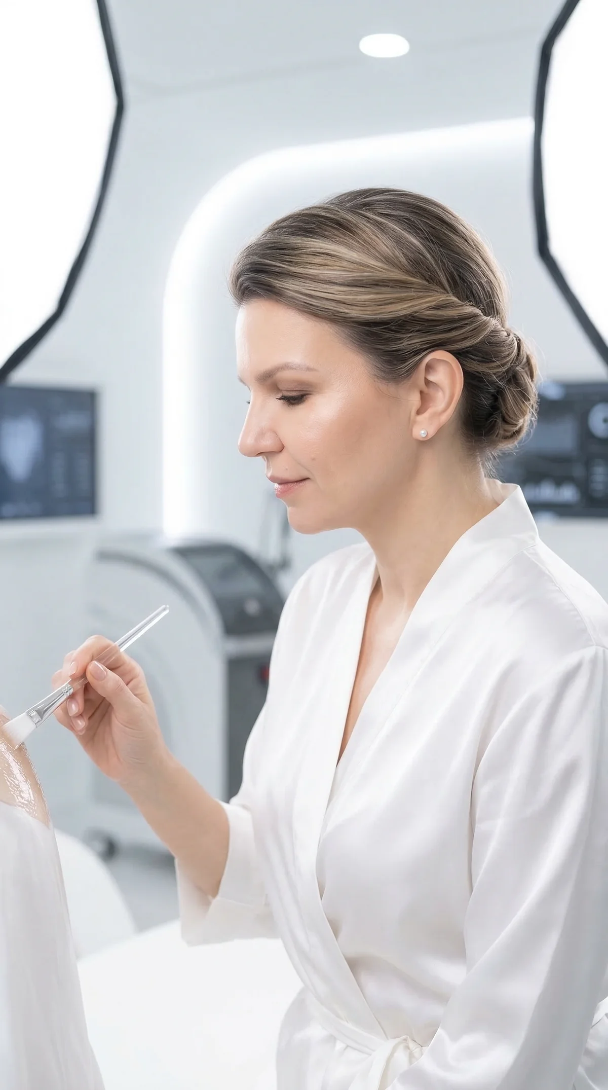 Dr. V in an aesthetic consultation